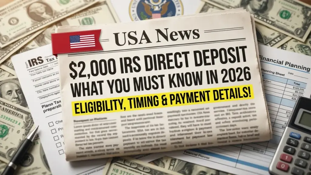 $2,000 IRS Direct Deposit in 2026