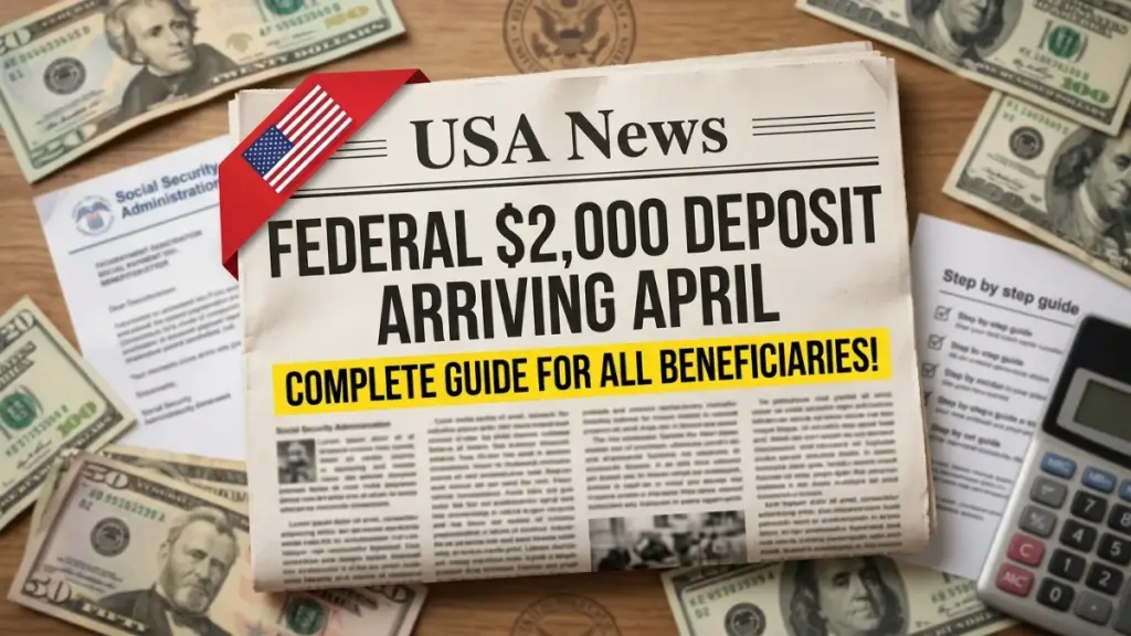 Federal $2000 Deposit Arriving April 2026