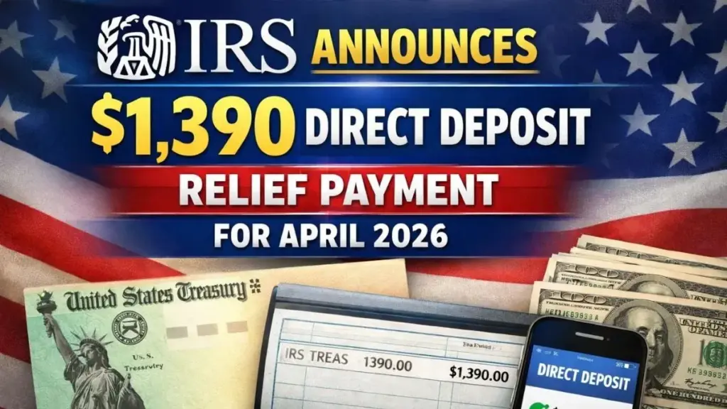 IRS Announces $1390 Direct Deposit